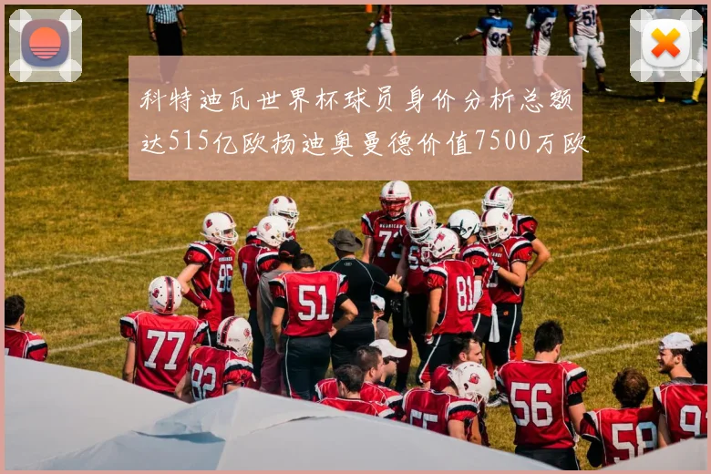 科特迪瓦世界杯球员身价分析总额达515亿欧扬迪奥曼德价值7500万欧